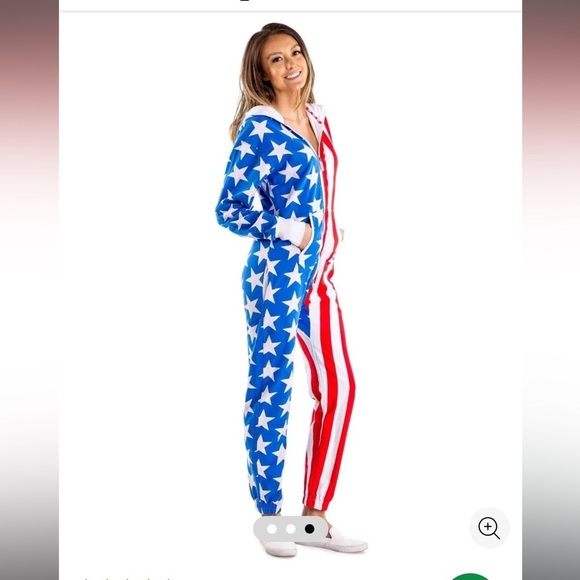 NWT Tipsy Elves American Flag Jumpsuit - Picture 1 of 5